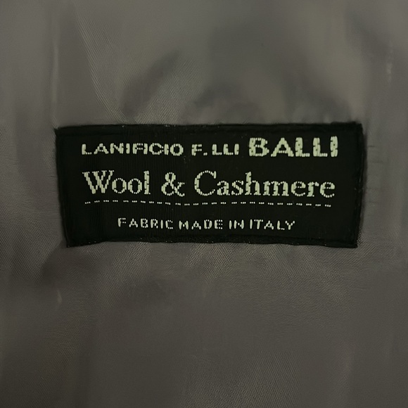 Alessandro Manzoni Woman’s Grey Wool & Cashmere Coat Made in Italy Size: It 46 - Picture 7 of 11